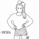 Jojo Siwa Line sketch template