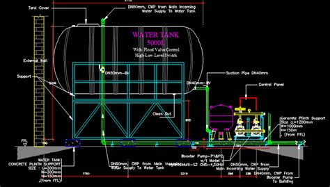 drawing booster pump typical installation mepengineerings