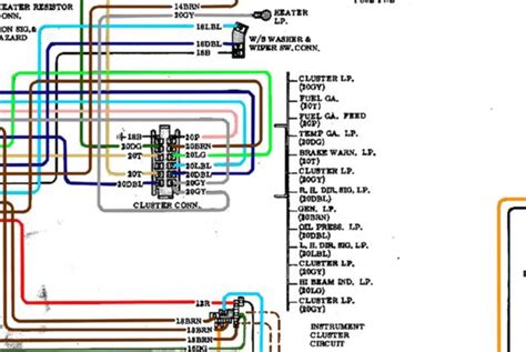 chevy truck instrument cluster wiring diagram wiring harness diagram