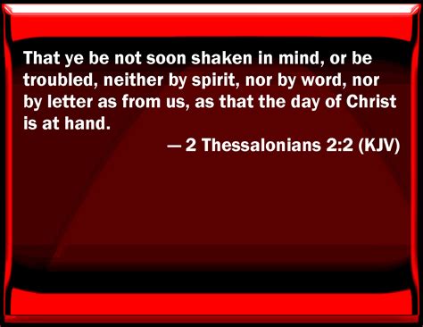 thessalonians       shaken  mind   troubled