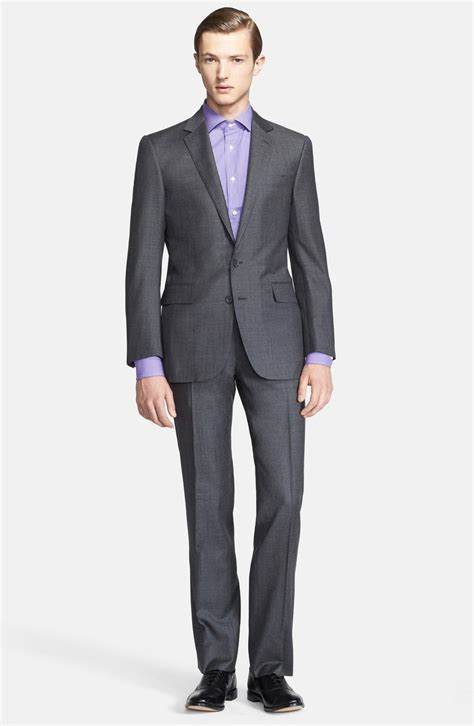 ralph lauren black label trim fit grey wool suit nordstrom