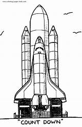 Coloring Pages Shuttle Space Printable Transportation Kids Color Sheet Shuttles Kleurplaten Sheets Found Boat sketch template
