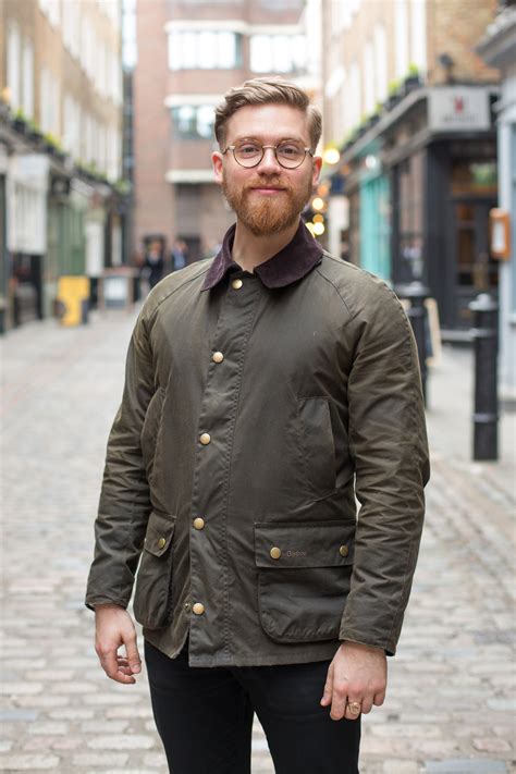 barbour people  love  barbour ashby wax jacket   fit