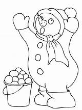 Sneeuwpop Schneemann Kleurplaat Snowman Malvorlage Stimmen Stemmen sketch template