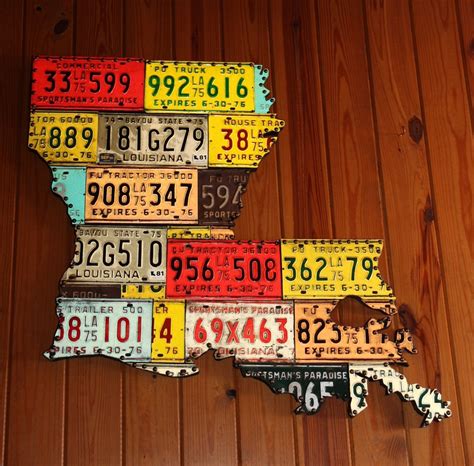 handmade license plate art   junk bunk custommadecom