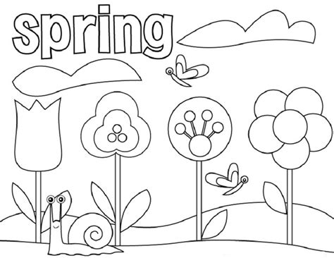 spring pictures  color  spring coloring pages nature seasons