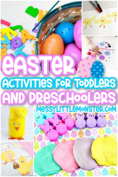fun easter activities  toddlers preschoolers messy  monster