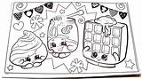 Num Drawing Noms Coloring Waffle Shopkins Pages Paintingvalley sketch template
