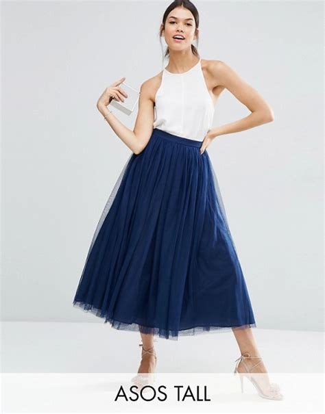 asos tall asos tall tulle prom skirt  multi layers