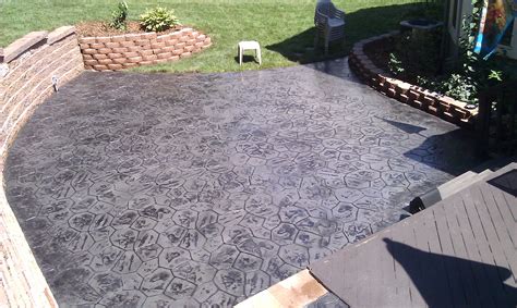 stamped concrete patio ideas  washington twp mi concrete contractors shelby twp mi