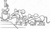 Cartoon Rat Race Book Coloring Stock Illustration Depositphotos sketch template