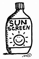 Clipart Cartoon Sunburn Sunscreen Clip Gif Sun Cream Screen Sunblock Summer Library Sunscreens Wear Bring Child sketch template