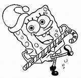 Spongebob Esponja Squarepants Merry Coloring4free Zucchero Stampare Bubakids Cane Arsenicum Kleurplaat Kerst Thousand Bastone Disegno Cappello Clipartmag sketch template
