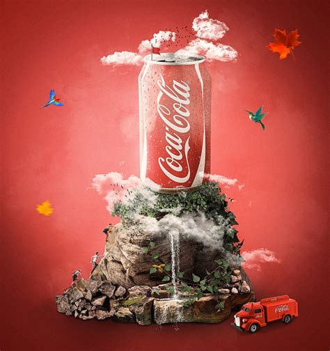 coca cola advertising  behance
