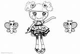 Coloring Pages Lalaloopsy Butterfly Kids Printable sketch template
