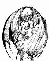 Demon Devil Lineart Clipartmag Gremlins Insidious Magic Devils Beasties sketch template