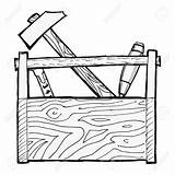 Toolbox Drawing Vector Tool Box Cartoon Tools Sketch Drawn Getdrawings Vectors Icon sketch template
