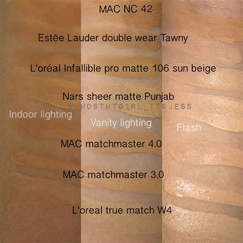 seasonal shades liquid foundation swatches  highly recommend  estee lauder doub