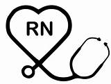 Stethoscope Heart Nurse Rn Clipart Registered Clip Decal Stethescope Cliparts Stethascope Symbols Background Nursing Etsy Board Item Clipartmag Items Library sketch template