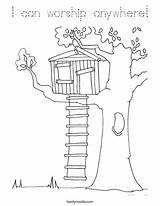 Tree House Coloring Worship Pages Magic Colouring Treehouse Psalm Anywhere Climb Kids Printable Drawing Template Into Noodle Houses Color Sheets sketch template