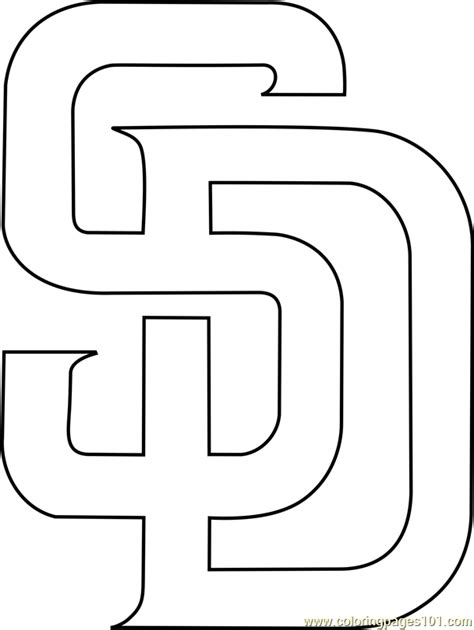 san diego padres logo san diego padres coloring pages sports