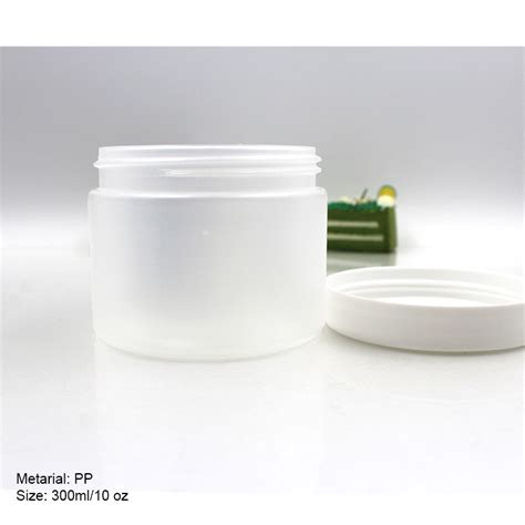 high quality white 300 ml 300ml round cosmetic beauty cream plastic pp