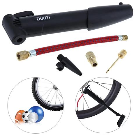 portable light weight multi functional bicycle tire air pump inflator