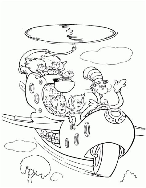 printable coloring pages cat   hat coloring home