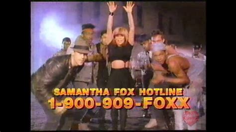 Samantha Fox Hotline 1 900 909 Foxx Television Commercial 1989