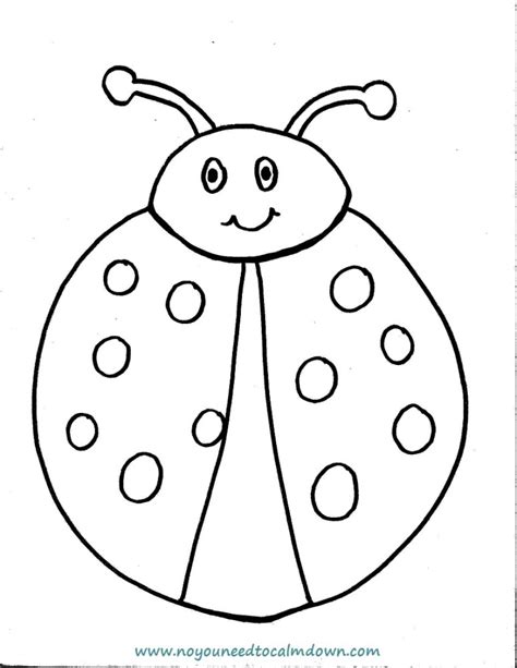ladybug coloring page  kids  printable     calm