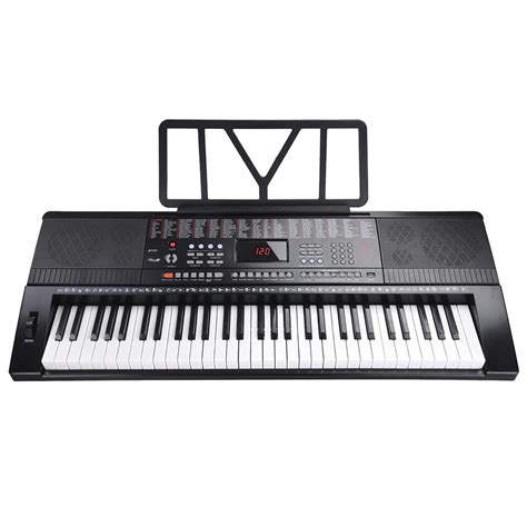 yescom  key  full size electronic piano keyboard   lcd
