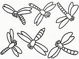 Dragonfly Coloring Pages Dragonflies Simple Cartoon Drawing Dragon Flies Clipart Kids Cliparts Printable Color Stem Clip Colouring Library Popular Animals sketch template