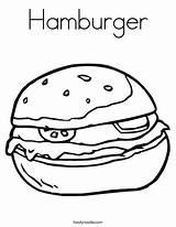 Coloring Sandwich Worksheet Hamburger Hamburgers Usa Make Making Drawing Little People Let Cheeseburger Pages Print Lets Cursive Outline Twistynoodle Favorites sketch template