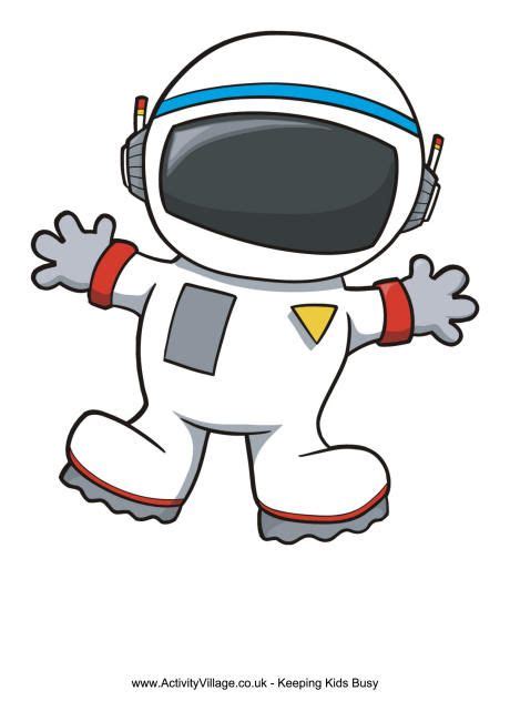 astronaut template clipart