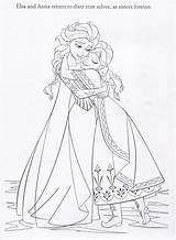 Frozen Coloring Pages Disney Printable Elsa Anna Fanpop Illustrations Official Version Lovebugsandpostcards sketch template