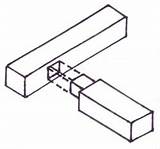 Tenon Mortise Wood Joint Joints Exploded Types Woodwork Different But Used sketch template