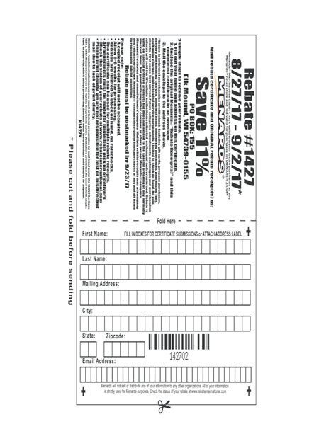 menards rebate form  printable crossword puzzles bingo cards forms