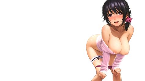 wallpaper hentai anime boobs big boobs wet blush blushing desktop wallpaper fantasy