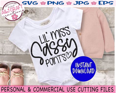 Lil Miss Sassy Pants Svg Sassy Girl Svg Sassy Svg Sassy Etsy