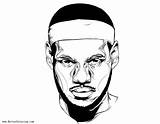 Lebron James Coloring Pages King Drawing Printable Color Kids Print Paintingvalley sketch template
