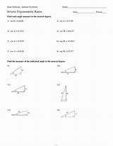 Trigonometric Inverse sketch template