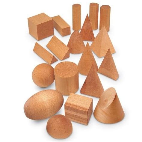 Solid Figures Manipulatives Worksheets And A Freebie Wooden Shapes