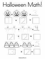 Halloween Math Coloring Fun Print Twistynoodle Addition Pumpkin Favorites Login Add Fractions Noodle sketch template