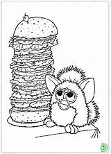Coloring Furby Dinokids Pages Furbie Close Comments sketch template