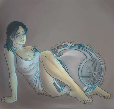 Chell And Wheatley Sharing An Intimate Moment [portal