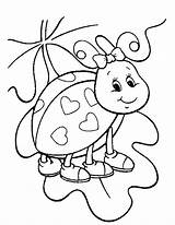 Coloring Pages Kids Valentines Sheets Colouring Valentine Cute Bug Hoodwinked Ladybug Printable Too Disney Flower Pinkalicious Sheet Animals Bugs Easy sketch template