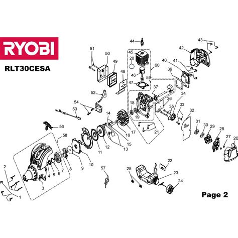Buy A Ryobi Rlt30cesa Spare Part Or Replacement Part For Your 30cc Line