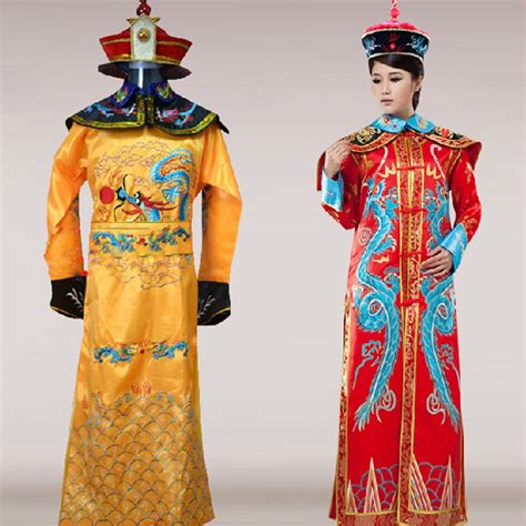qing dynasty emperor queen historical costumes clothes ancient emperor clothing  women