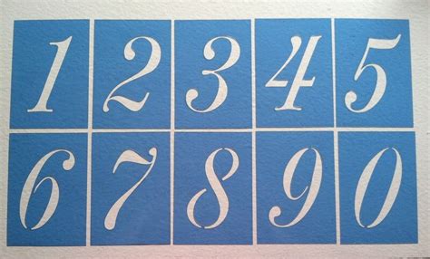 number stencils  printable number stencils numbers