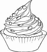 Cupcake Coloring Drawing Pages Sketch Drawings Perfectly Perfect Cupcakes Cream Clipart Paintingvalley Kids Choose Board Printable sketch template